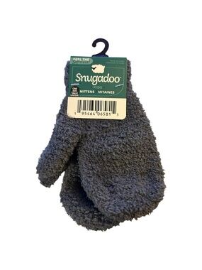SNUGADOO Kids Slate Gray Super Soft Winter Mittens One Size Toddler Girls NWT
